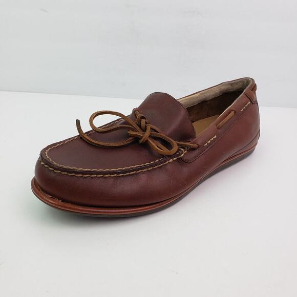 Aldo Mens Size 9.5 Brown Leather Slip On Casual Formal Loafer Shoes main image 4